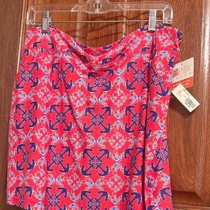 Pink and Blue Patterned Skort